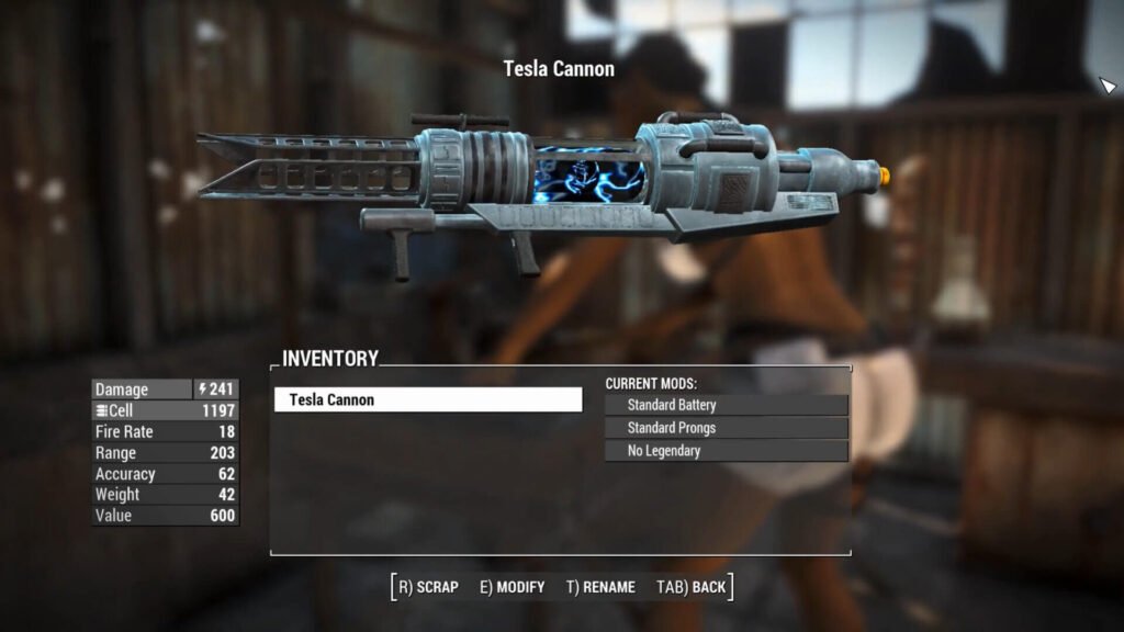Fallout 4 Creation Club Tesla Cannon mod