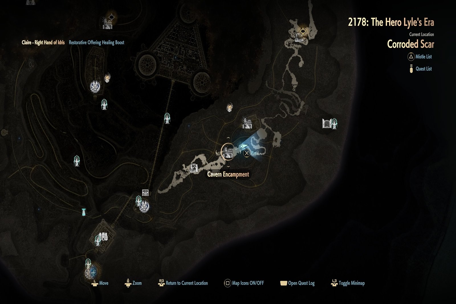 Map to Limestone Cave