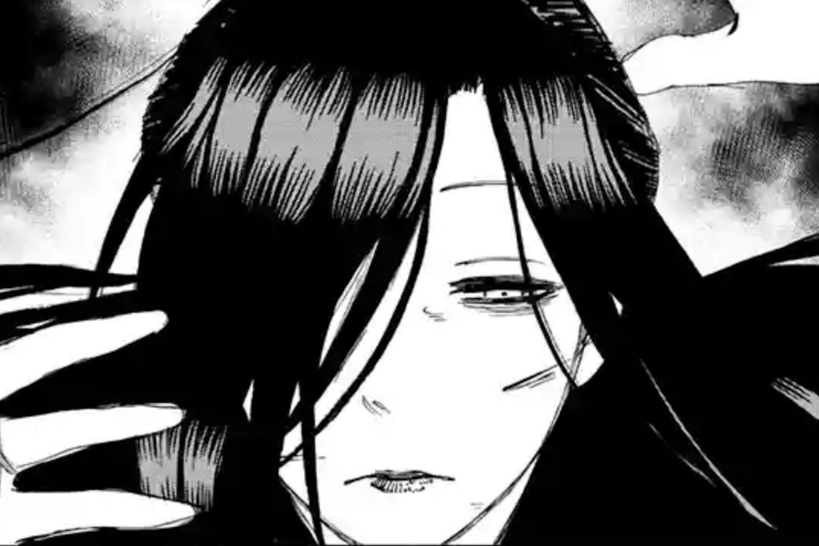 Iwagakure Village's most eccentric shinobi Shija, about to strike out in battle in Hell's Paradise