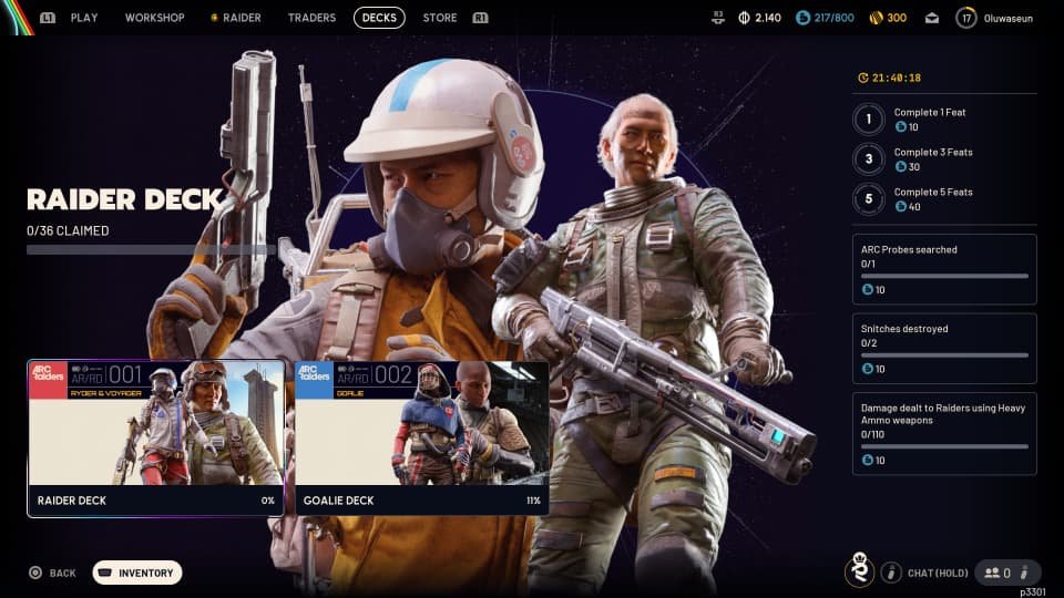 Raiders deck section in arc raiders