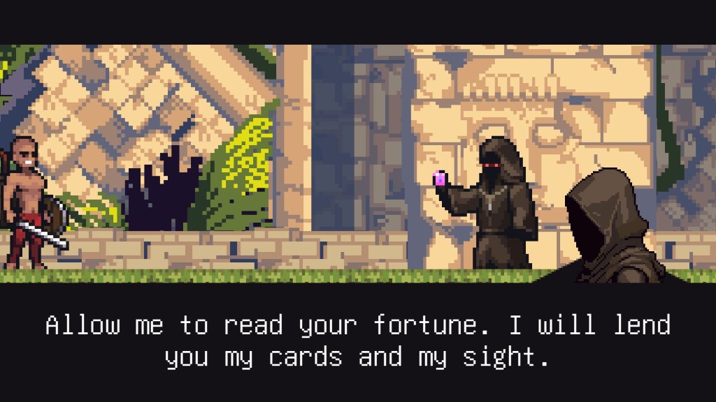 The Collector offers to read Rodd's fortune in Encounter: The Lost Cards.