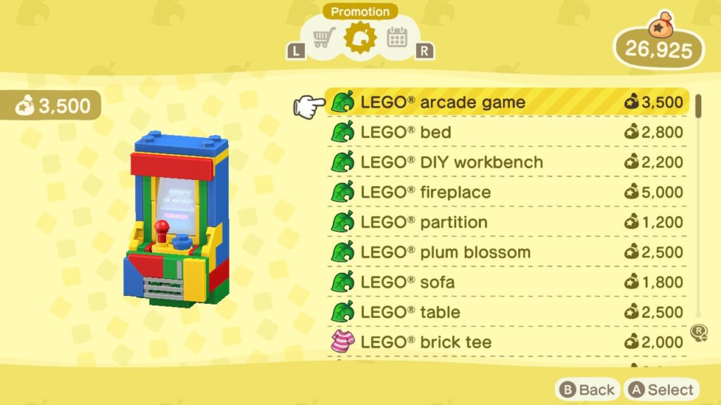 The LEGO collaboration item set items.