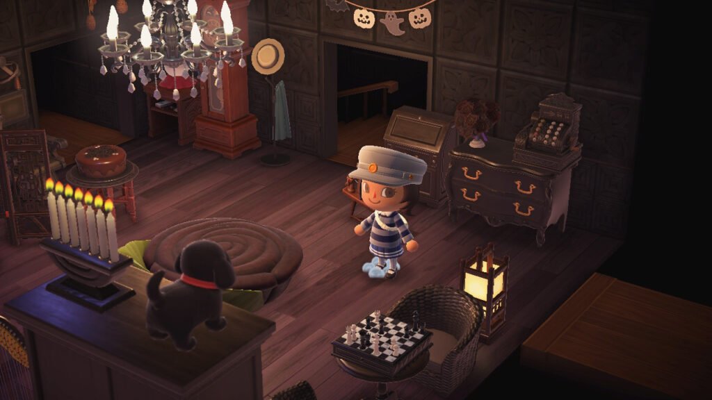 Animal Crossing: New Horizons character squishing a cockroach.