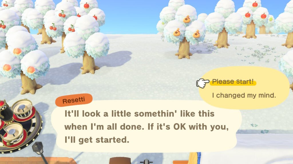 Resetti showing a preview what the resetted area will look like.