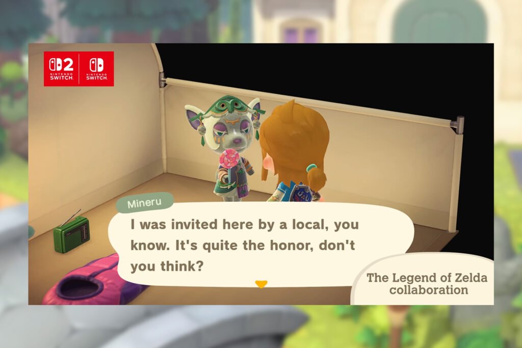 Mineru talking to the player.