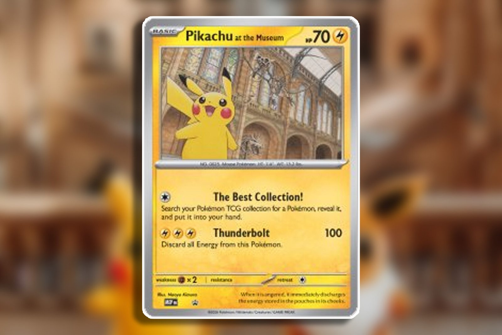 Pokemon x Natural History Museum Reveals New Pikachu at the Museum Card
