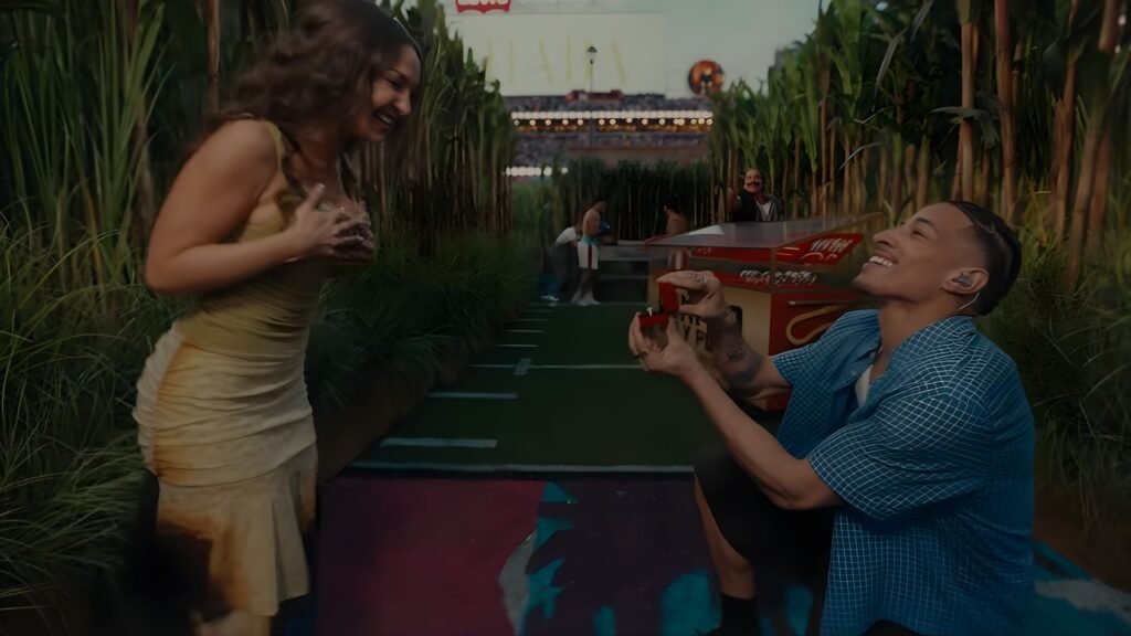 Couple moment at Bad Bunny's Super Bowl Performance A couple moment at Bad Bunny's Super Bowl Performance