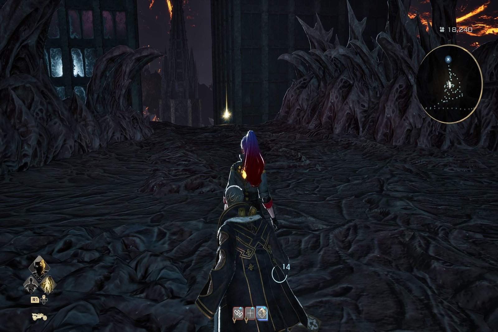 Immaculate Platinum Block Behind Enemy