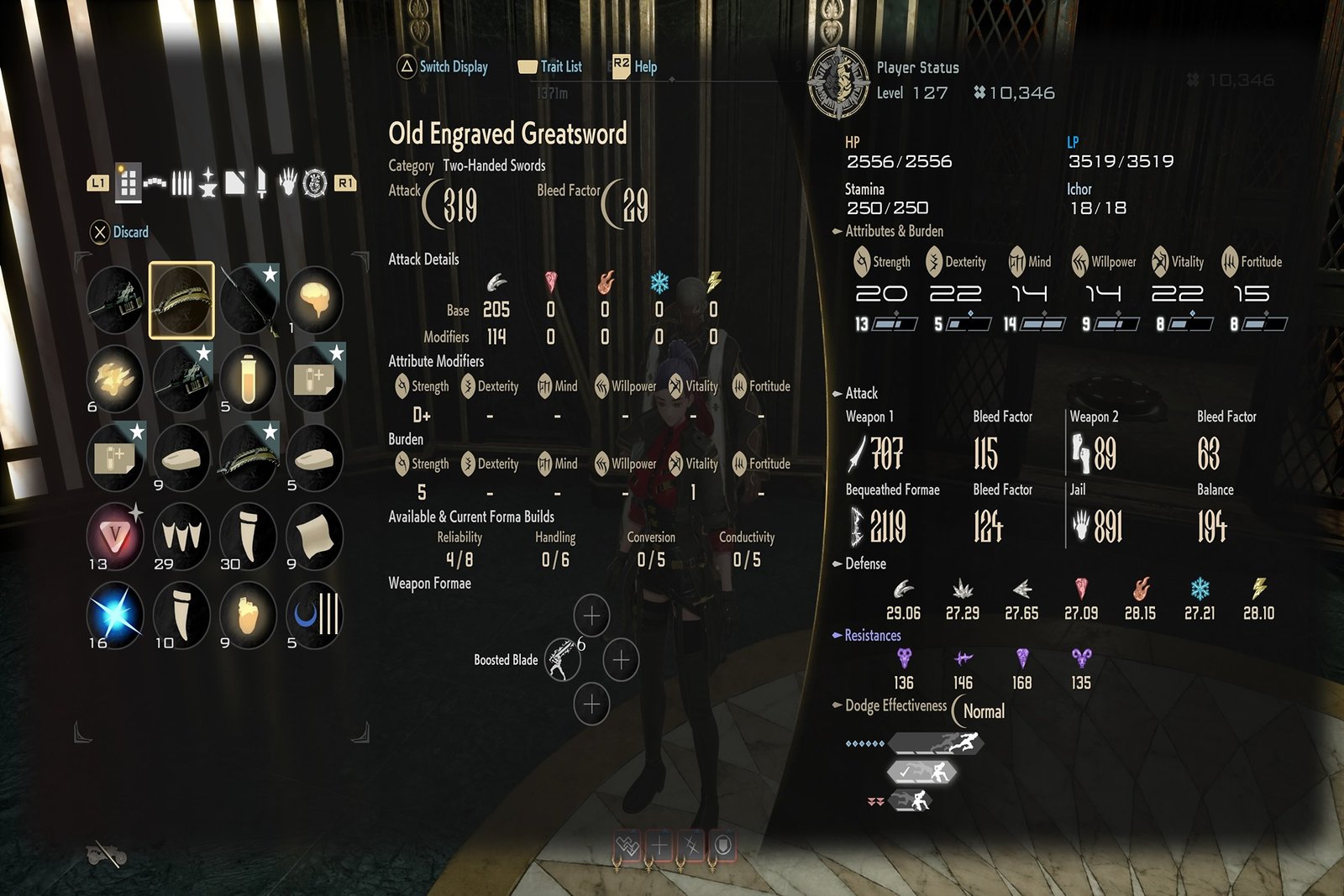 Old Engraved Greatsword Reward