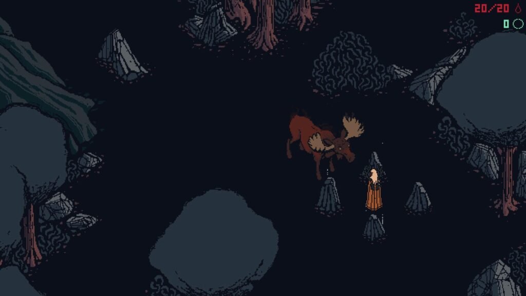 Ro meets Nanntok for the first time at a Sacred Grove in Death Howl.