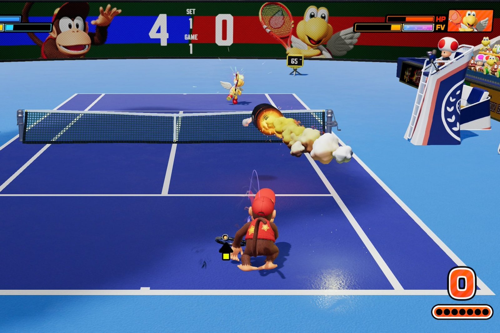 Mario Tennis Fever Bullet Bill racket effect