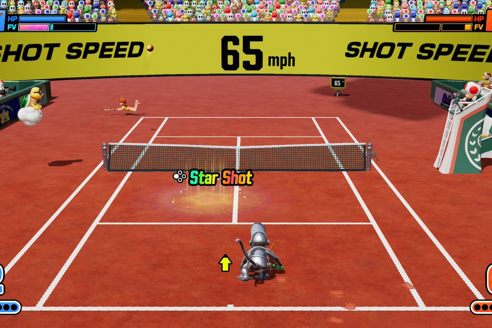 Mario Tennis Fever metal racket effect