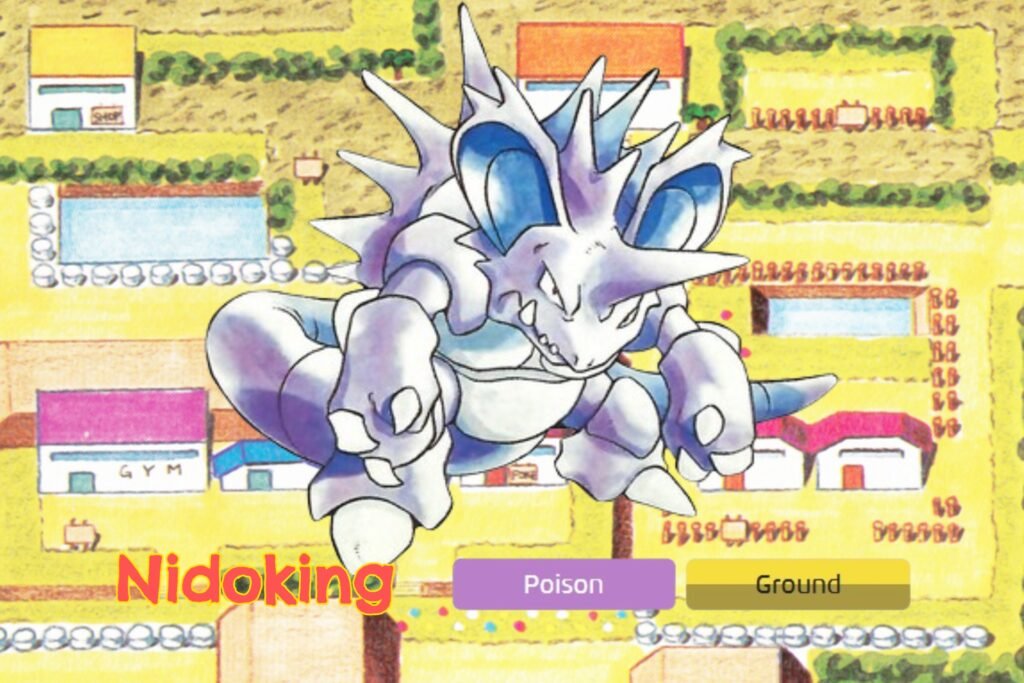 Nidoking original design gen 1 Pokemon