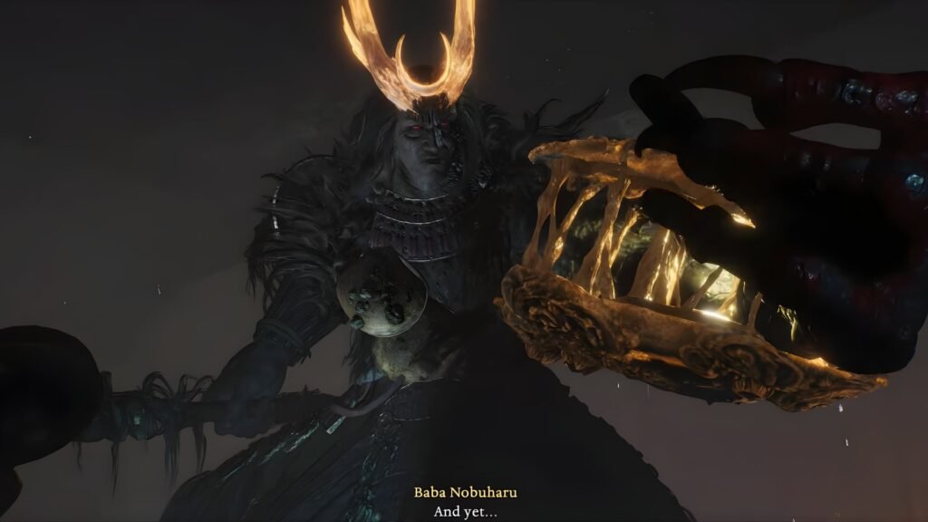 Nioh 3 Baba Nobuharu before fight scene