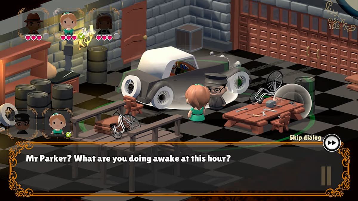 Talking to character in Murder By Death