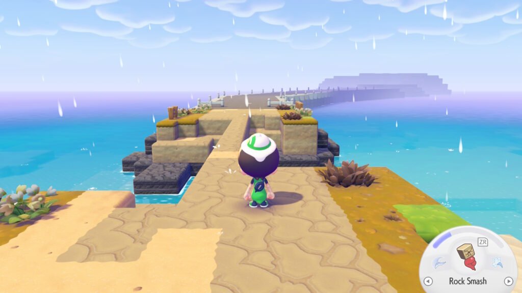 A long bridge in Pokemon Pokopia.
