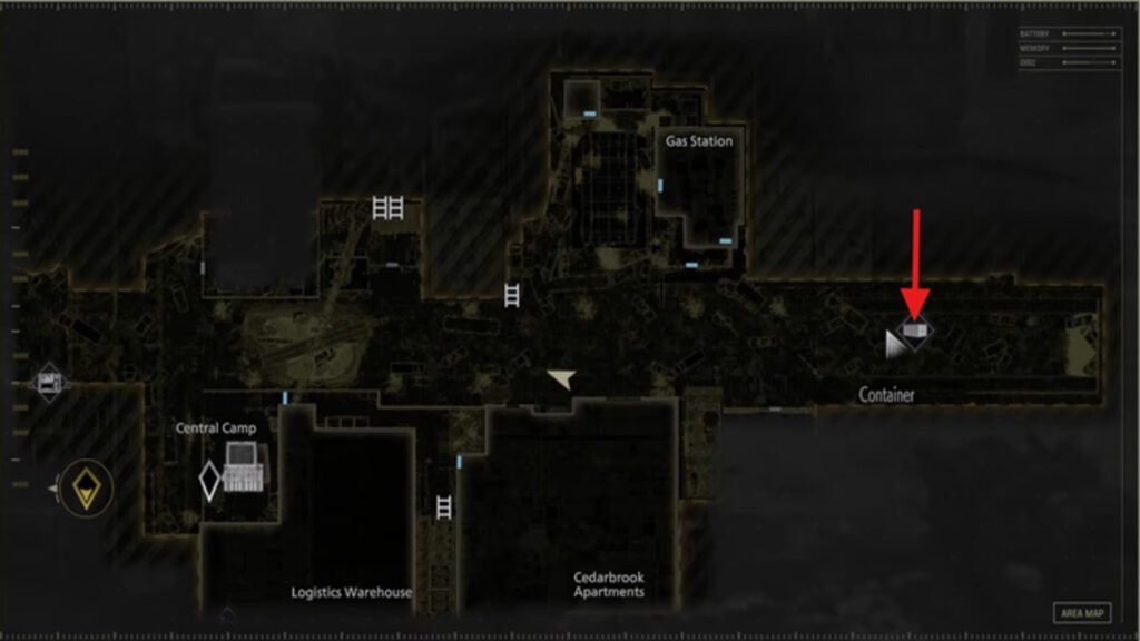 BSAA Container 1 Location