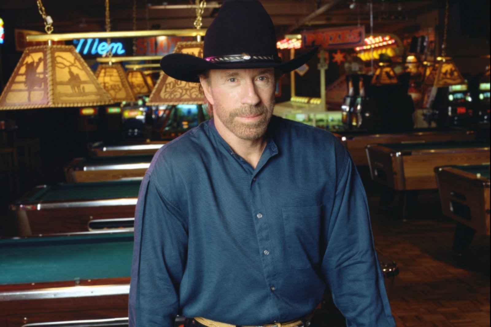 Chuck Norris in Walker Texas Ranger.