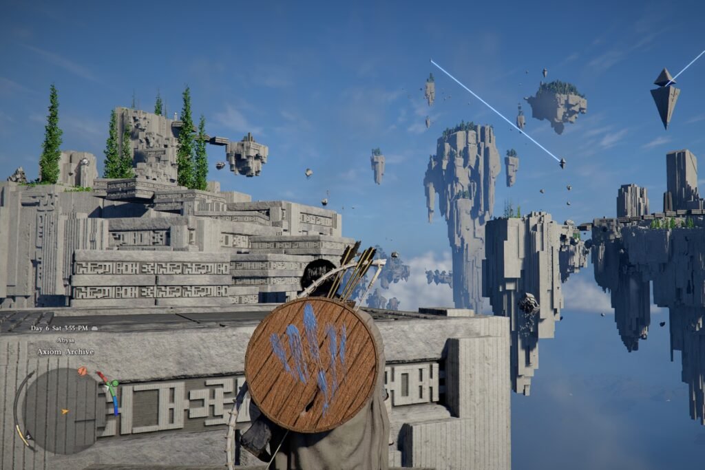 Kliff on the skybridge pathway in Crimson Desert.