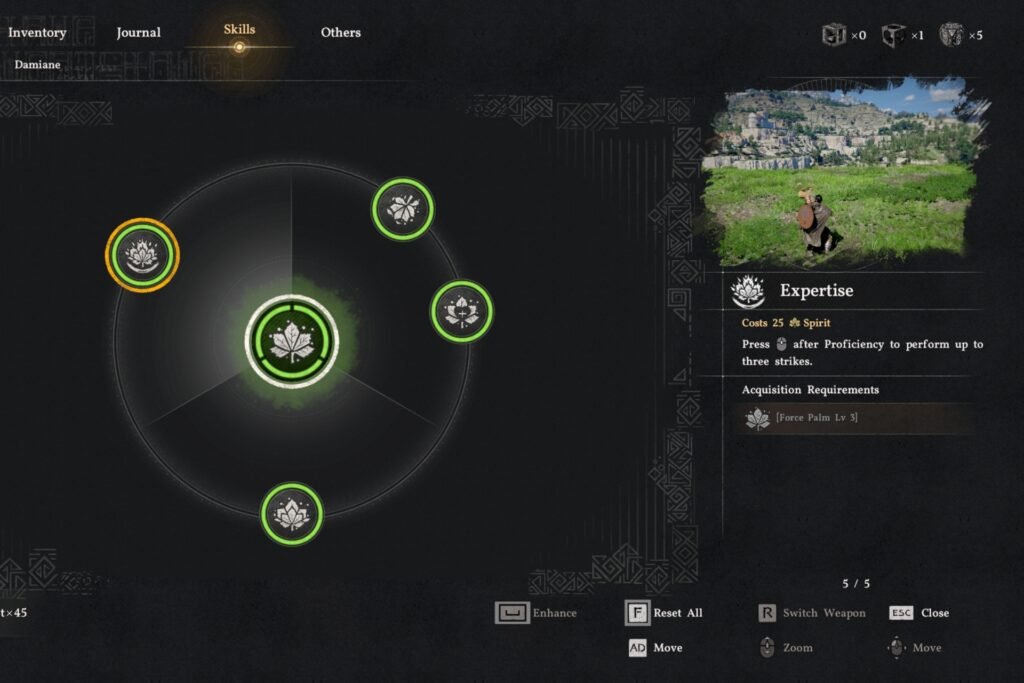 The Crimson Desert Expertise skill.