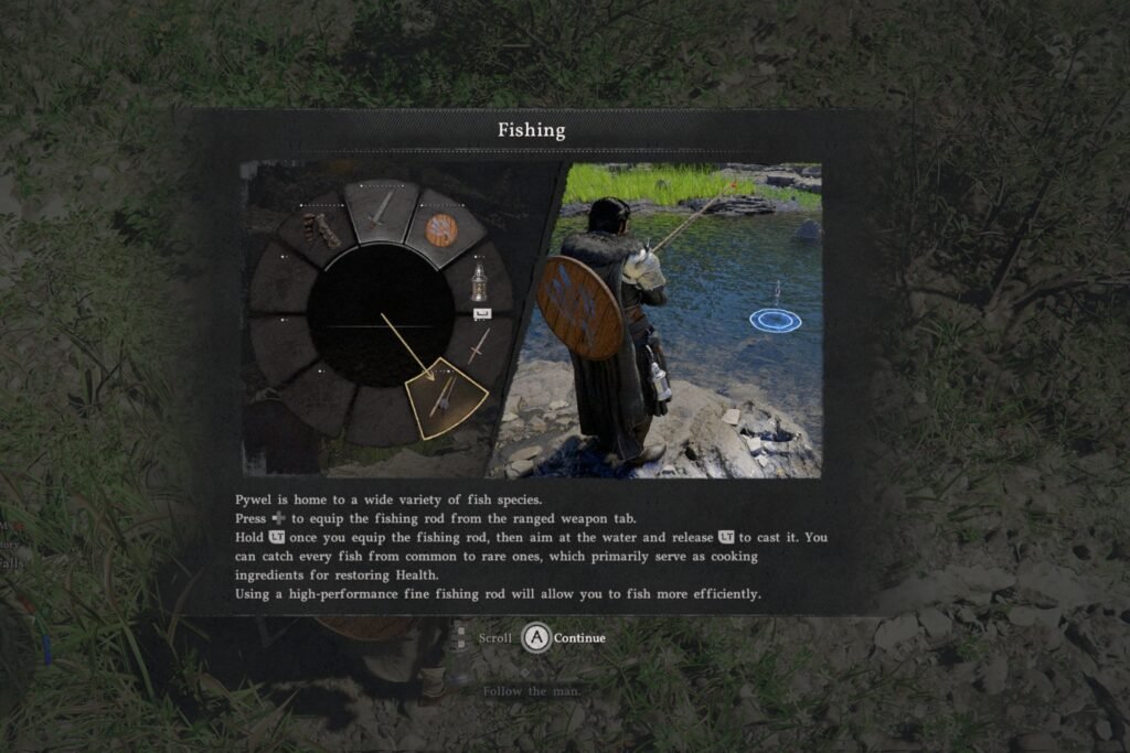 Fishing explaination in Crimson Desert.