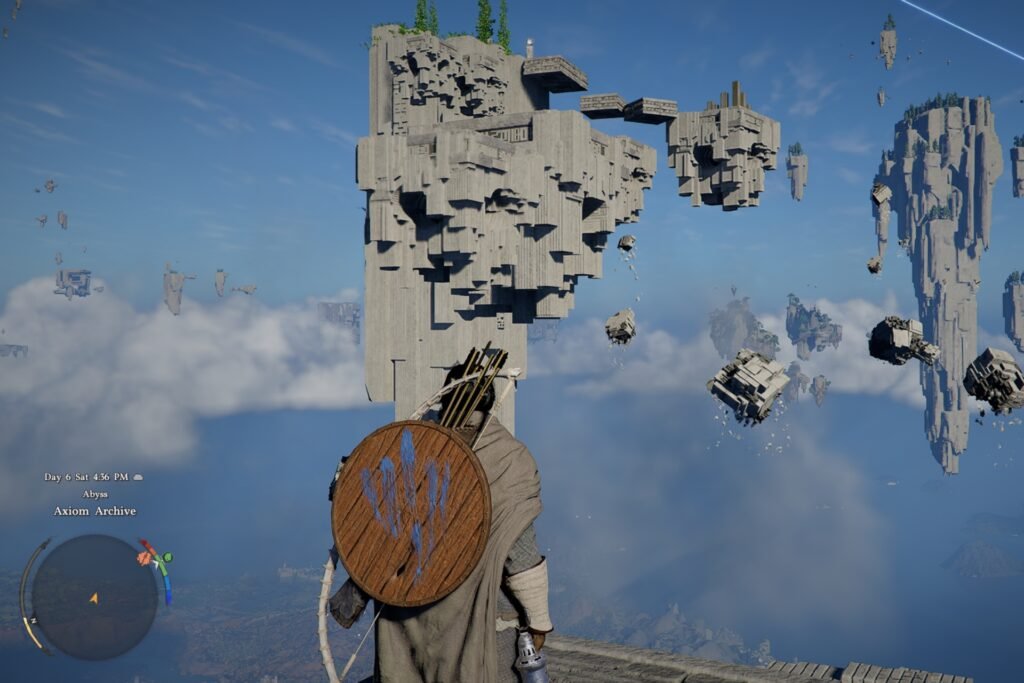 Floating islands in Crimson Desert.