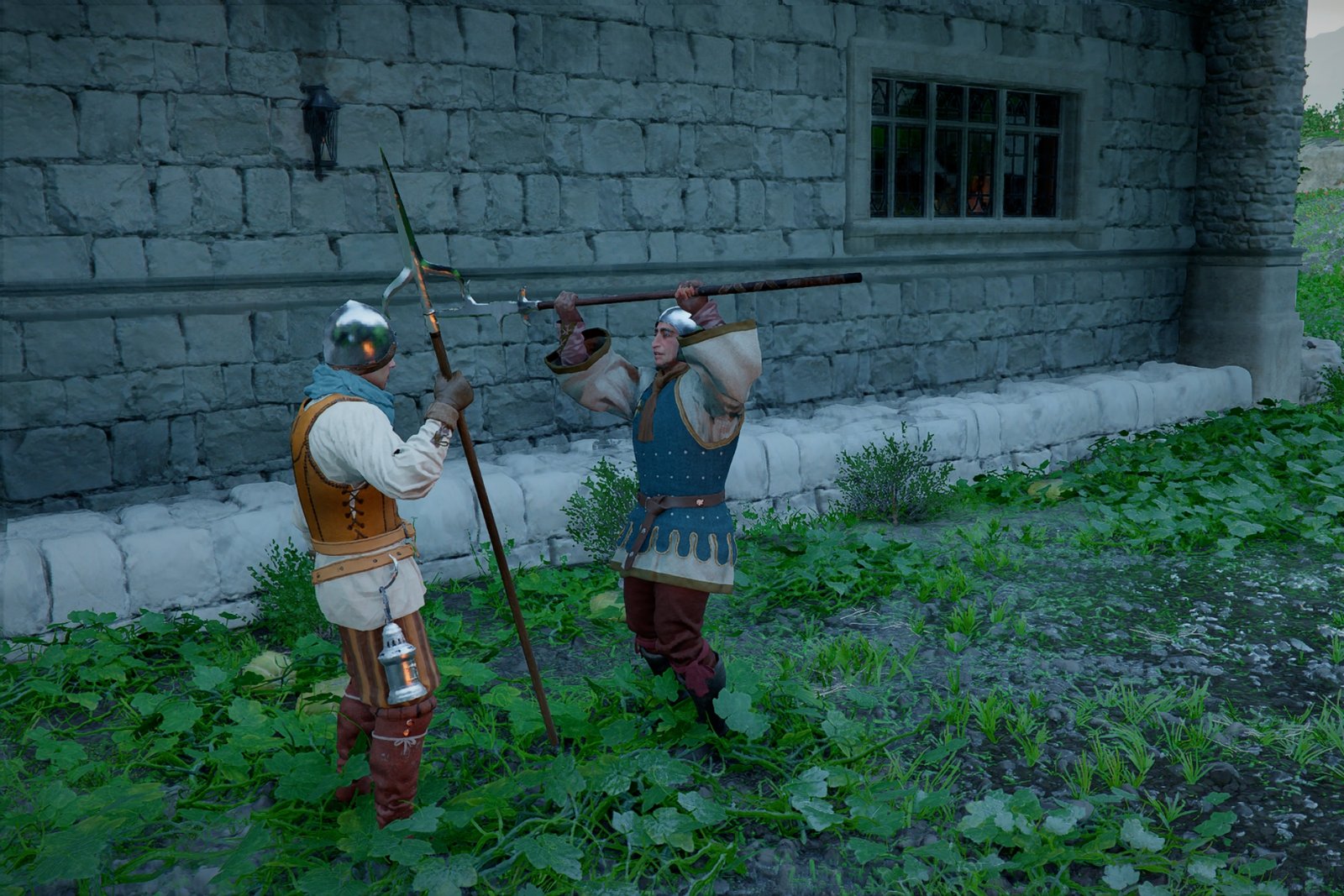 Guards practicing the Counter ability in Crimson Desert.