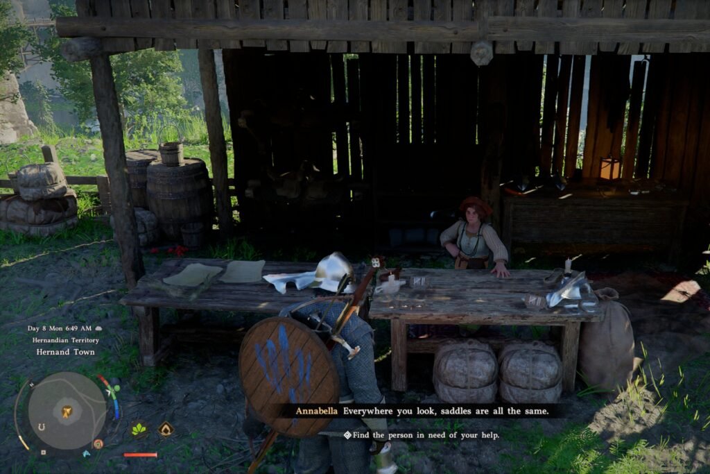 Kliff before Annabella in Crimson Desert.