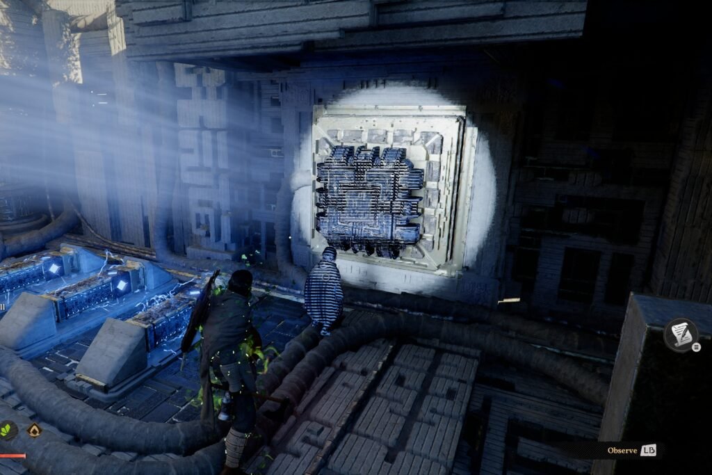 Kliff observing a spectral ghost in Crimson Desert.