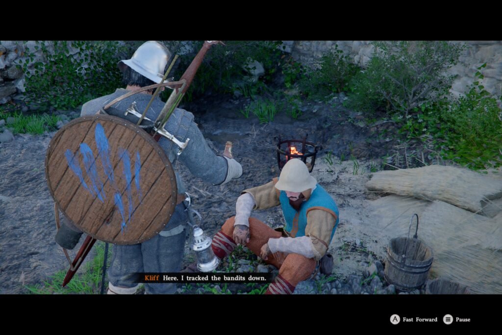 Kliff turning in the Man Trapped in the Mire quest in Crimson Desert.