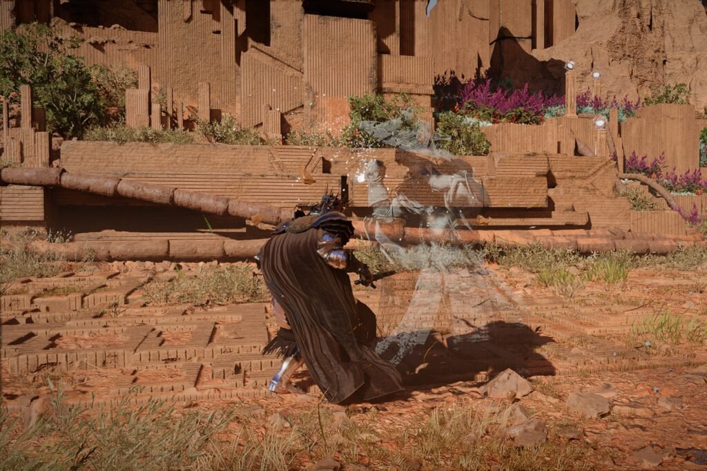 Kliff using Fated Shadow's Greysoul Howling ability in Crimson Desert.