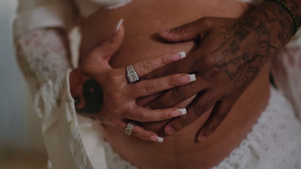 Latto Big Mama 21 Savage hand shot with the tattoo father reveal