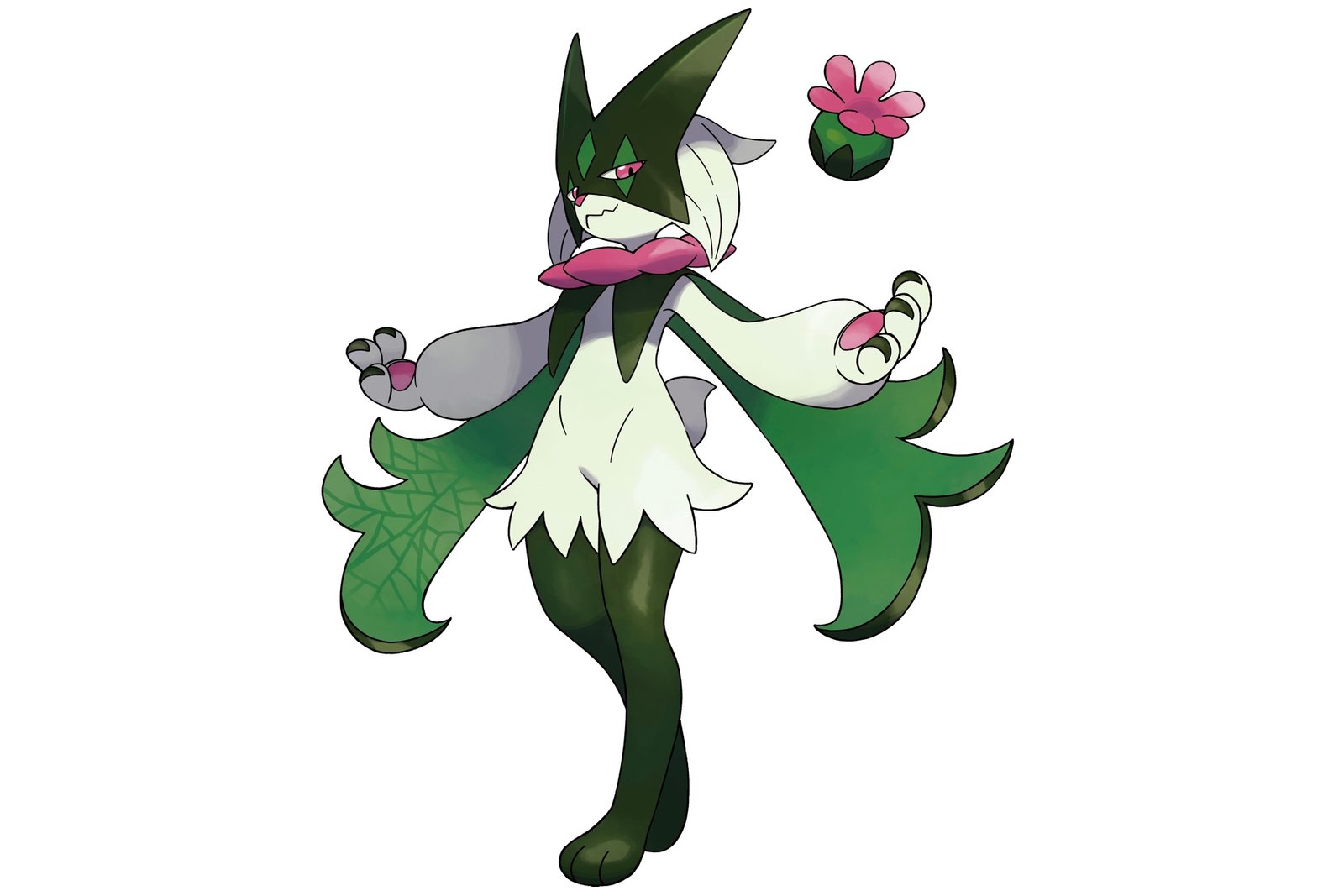 Official art of Meowscarada, as first seen in Pokemon Scarlet and Violet