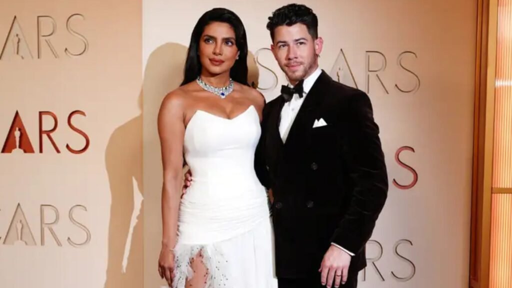 Priyanka Chopra and Nick Jonas at the 2026 Oscars