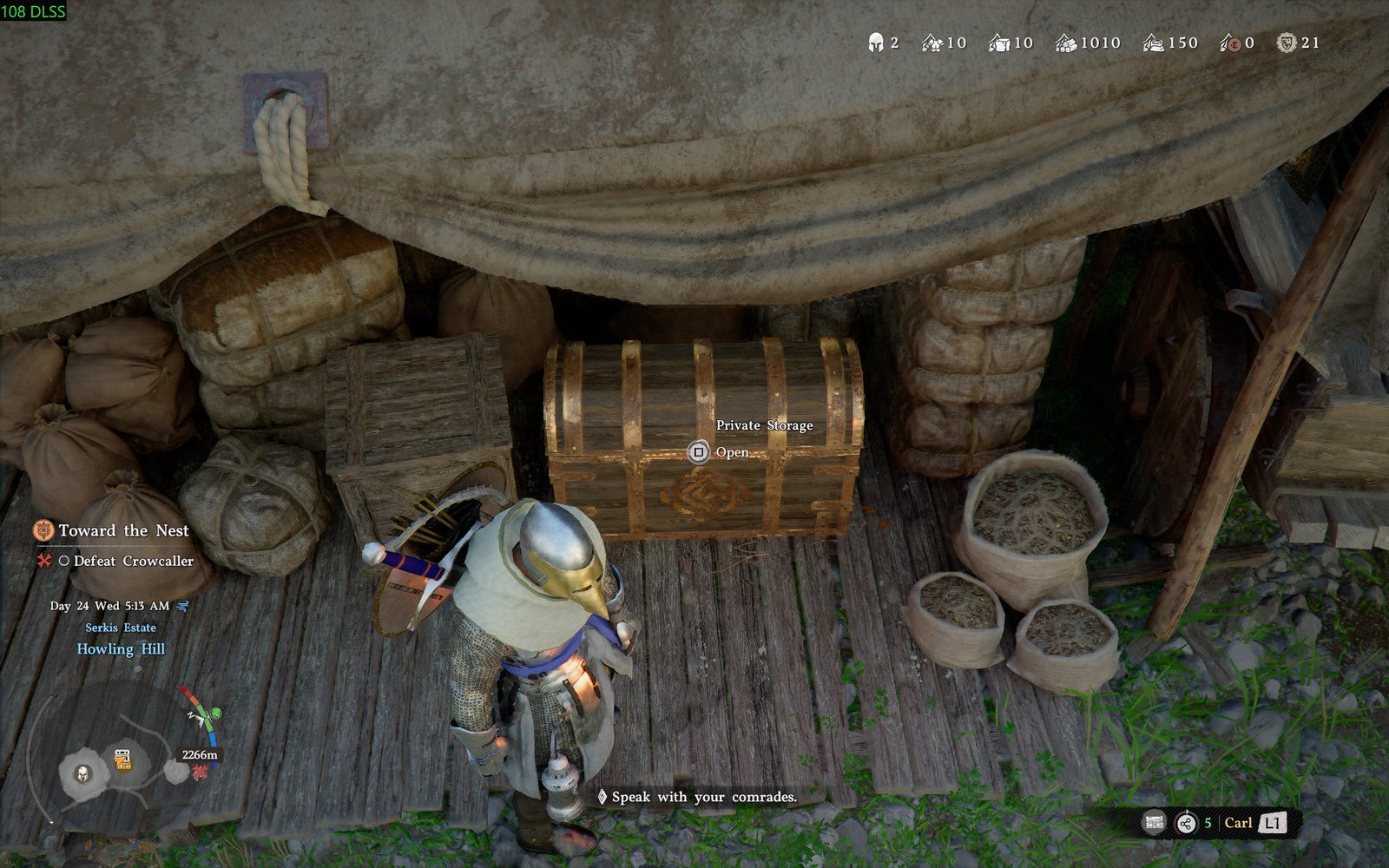 Crimson Desert: How to Store Items