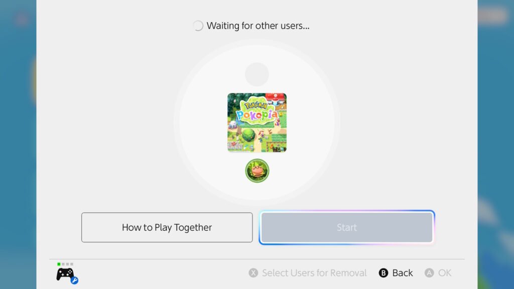 The GameShare Prompt on a Switch 2 for Pokemon Pokopia.