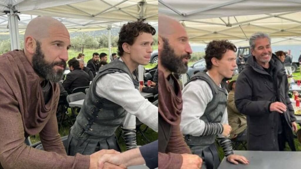 The Odyssey, Holland plays Telemachus while Bernthal plays King Menelaus