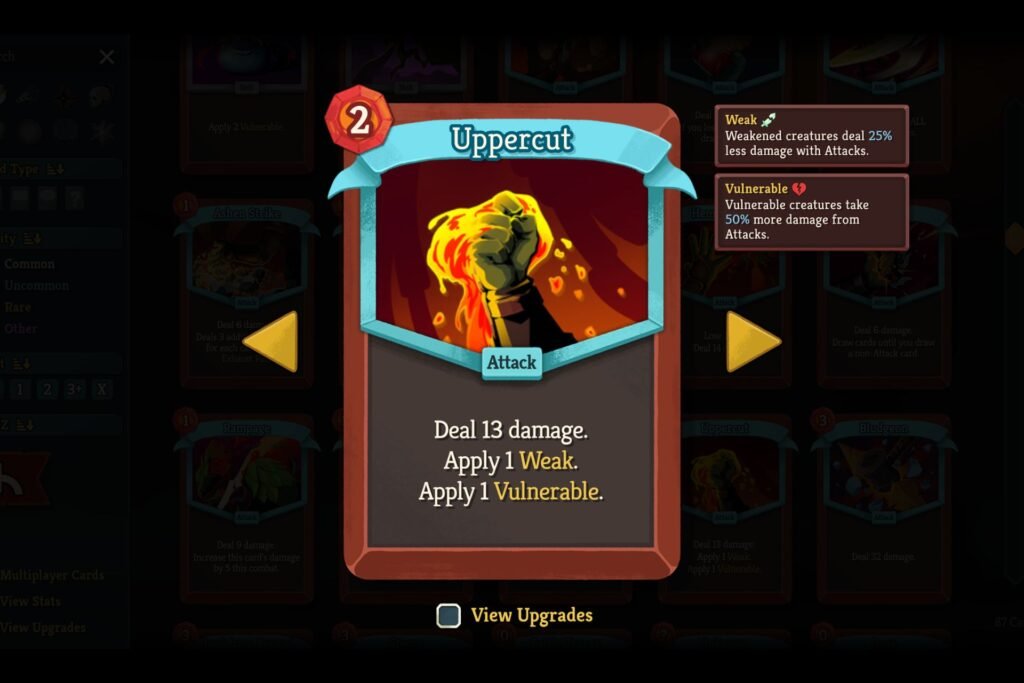 Uppercut in Slay the Spire 2