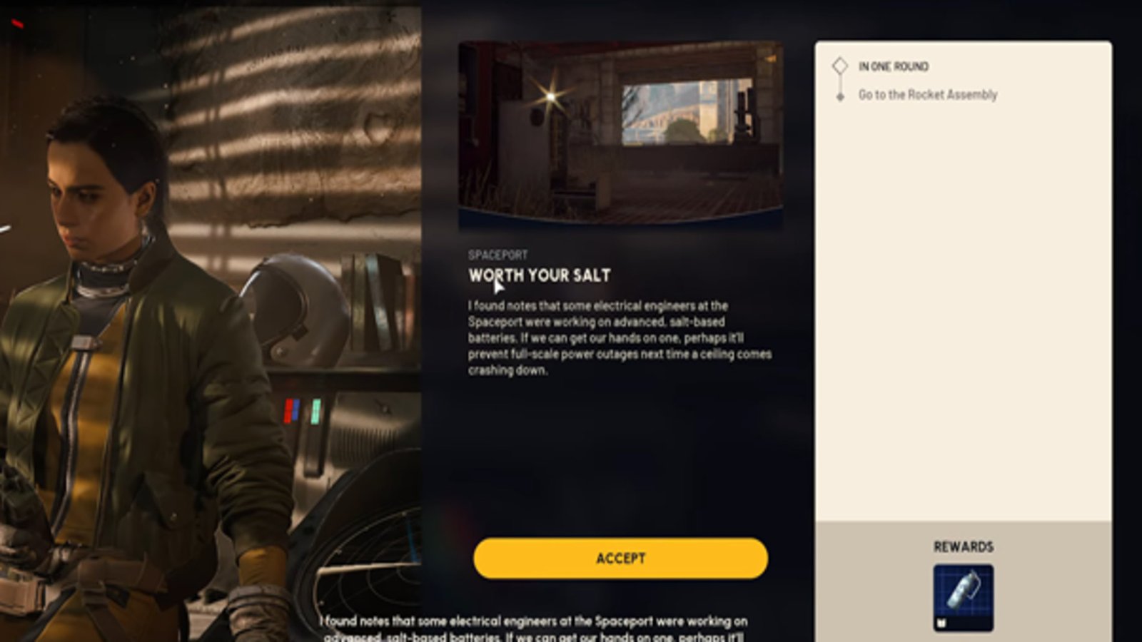 Worth Your Salt Quest in Arc Raiders