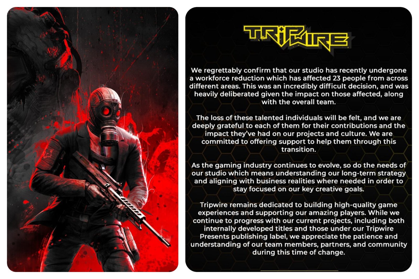 Tripwire Cuts Nearly 20% of Staff as Deleted Killing Floor Movie Tease Surfaces