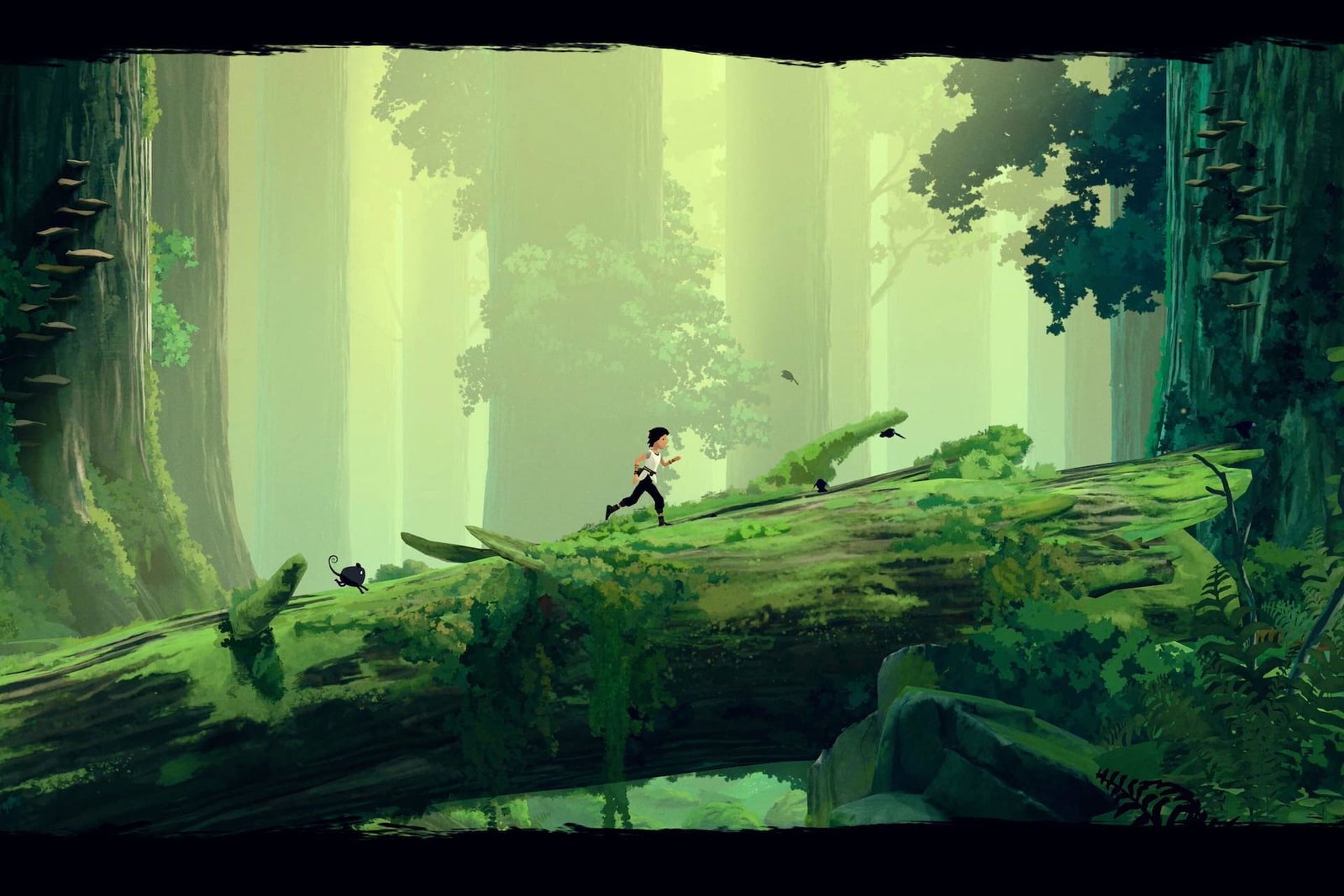 Lana and Mui running