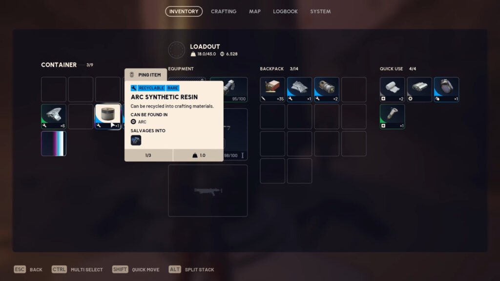 All Loot Items in ARC Assessor